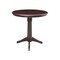 International Concepts Round 36 in Rd Top Pedestal Table, 12 in Leaf, 34.9 inH, Adjustable Height, Rich Mocha, 36 W, 48 L K15-36RXT-27B-6B - alternate 4
